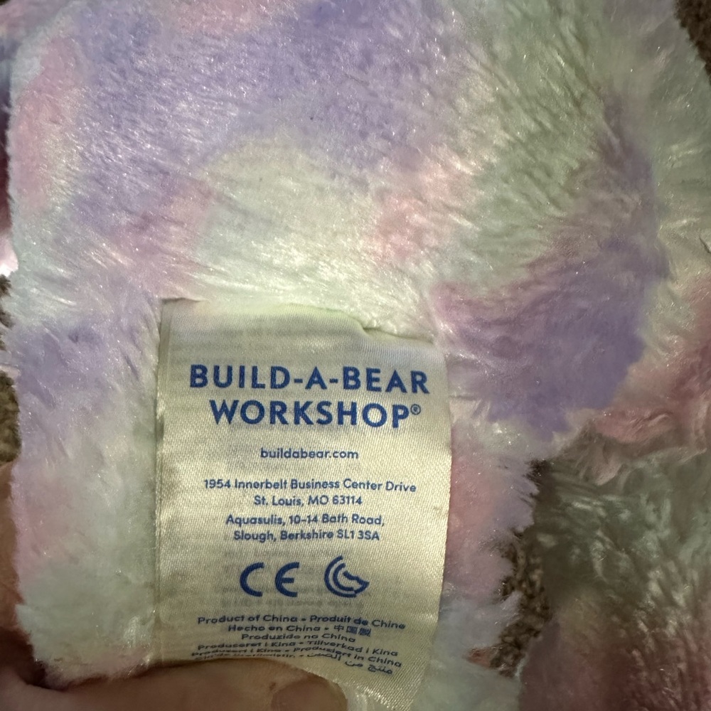 Build a Bear Tie Dye Bear EUC - Picture 2 of 3